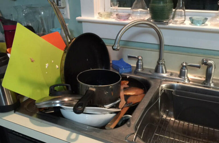 dishes in the sink can overwhelm us!